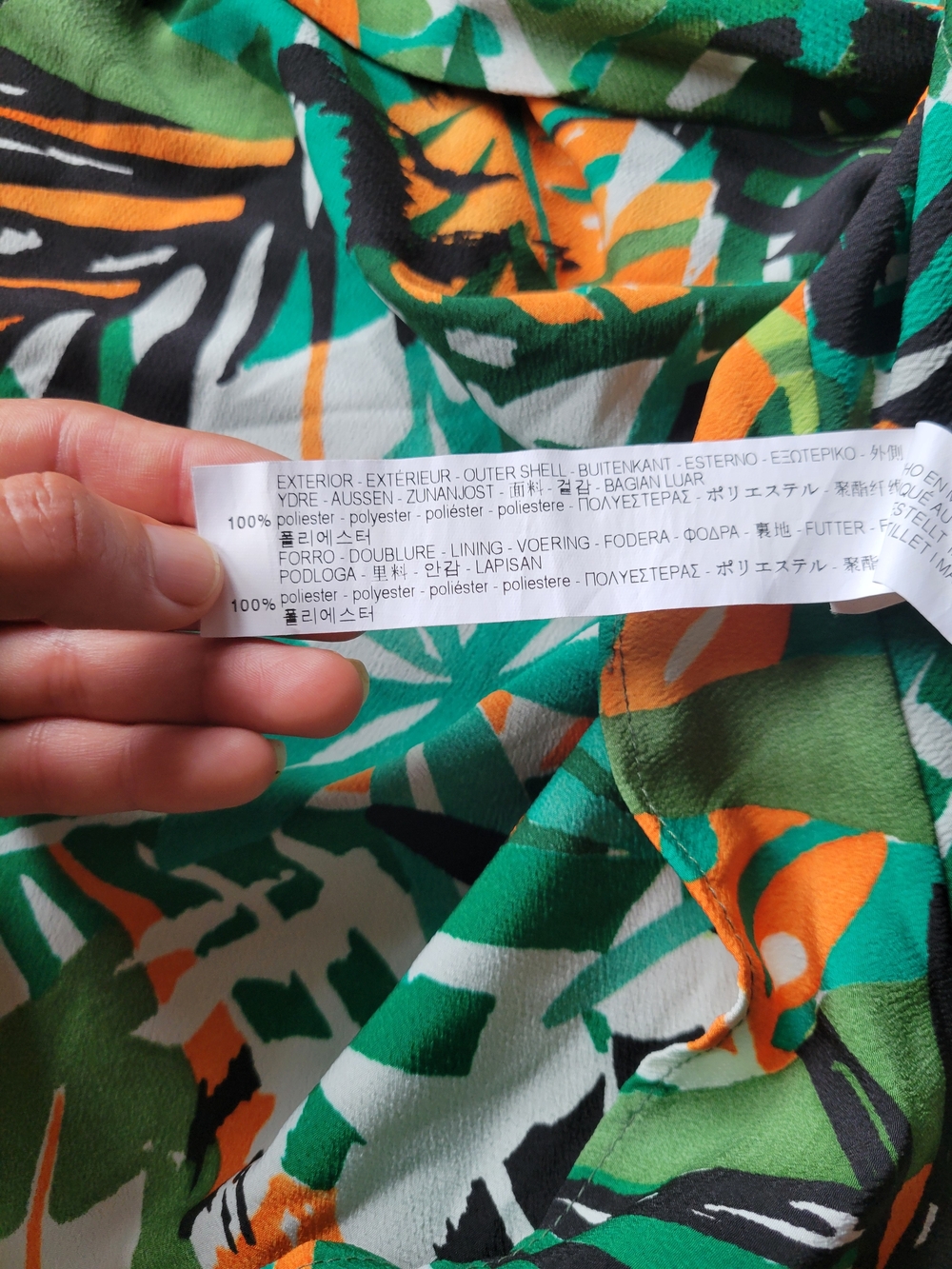 Zara Trafaluc Tropical Jumpsuit Romper Large Halter Style Green Orange Beach - Picture 16 of 17